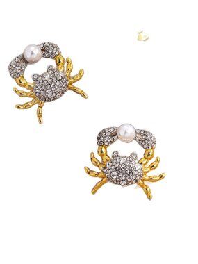 Alexis Bittar Crab Collection Stud Earrings
